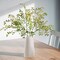 Artificial Greenery Stems, 43.3" Nandina Branches Tall Faux Plant Stems for Vase, Greenery Decor Stems Leaves Bunches for Shop Garden Office Home Décor,2Pcs,Orange